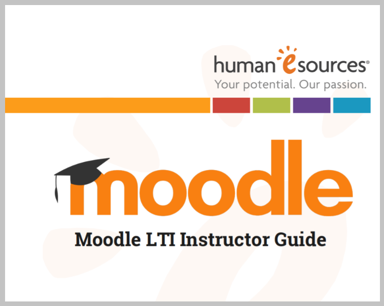 Moodle LTI Instructor Guide